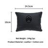 Car Seat Hanging Headrest Leather Neck Pillow Head Protector Accessories For Citroen C4 C3 C5 C1 C2 Berlingo Celysee Cactus