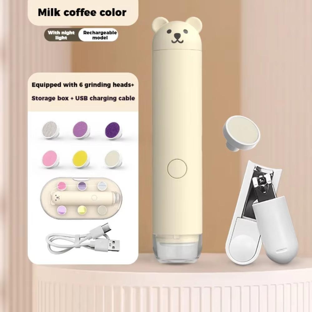 Little Bear Electric Nail Grinder Anti Scratch Electric Nail Polish Remover Babies