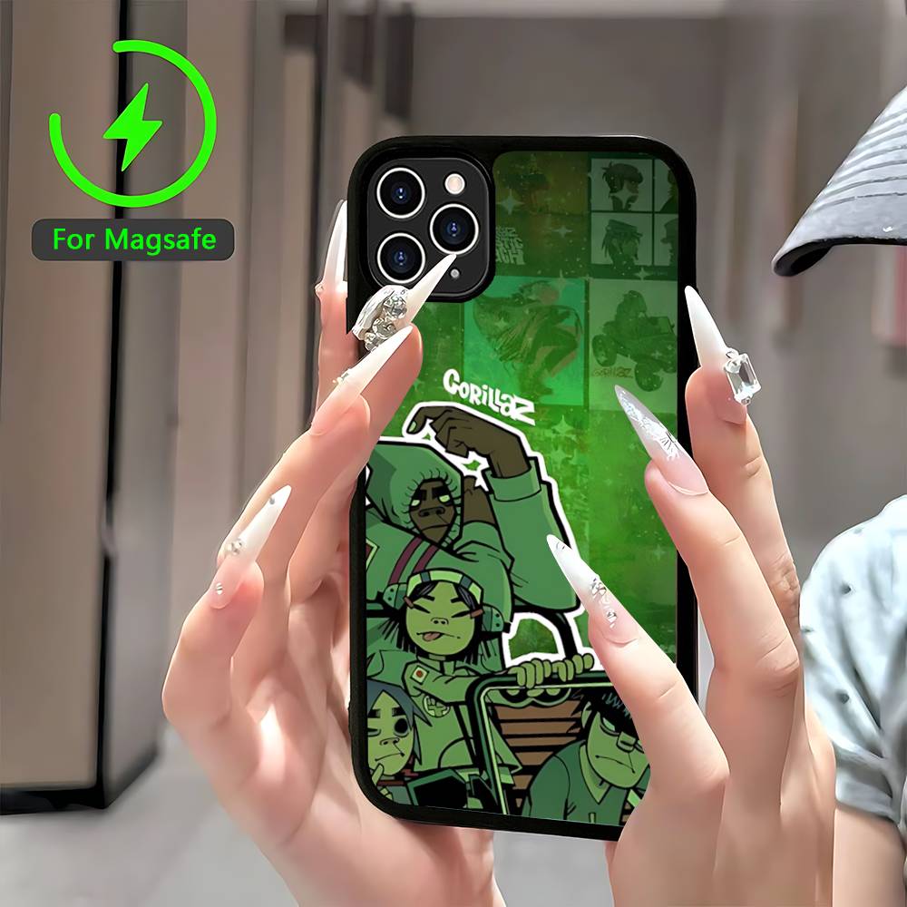 

Art Pop Band G-gorillazS Music For Magsafe Magnetic Phone Case For IPhone 17 16 Pro Max 15 Plus 14 13 12 11 Cover iPhone 17 Pro