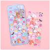 Kawaii Cartoon Soft Cute Little Rabbit 3D Pinching Relaxing Butt Stickers Cute DIY Mobile Book Decoration Stickers Festival Gift