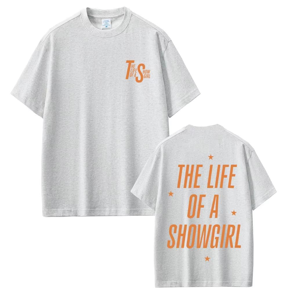 

Hot Sale The Life of A Showgirl Album Merch T-shirt Male Vintage Casual T Shirt Men Women Fashion Oversized Short Sleeve Tshirts 4XL