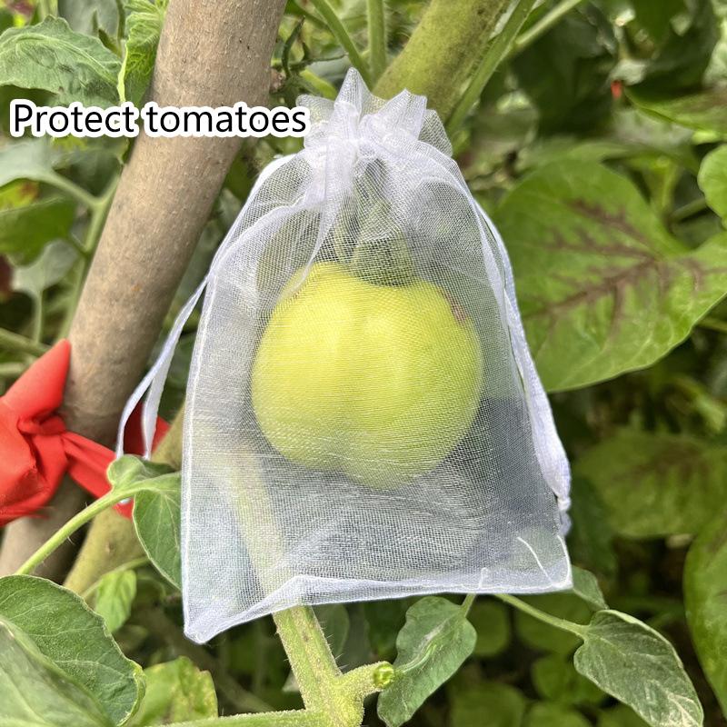 50Pcs Grapes Fruit Protection Bags Pest Control Anti-Bird Mesh Garden Netting Bags Agricultural Tree Garden Tool Bags