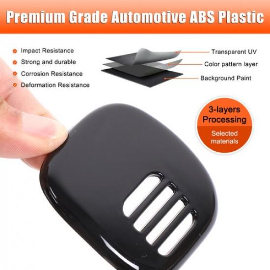 Glossy Piano Black ABS Fog Light Switch Bezel Trim For Corvette C5 1998-2004