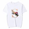 Summer A To Z 26 Alphabet Print Tshirt Cartoon Tees Women Streetwear Funny Casual T