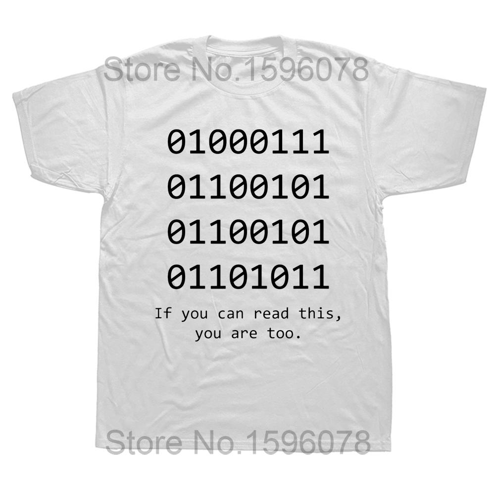 

Computer Binary Code Programmer T Shirts Funny Developer Geek Gift Men Women Short Sleeve T-Shirt Graphic Mens Clothing S