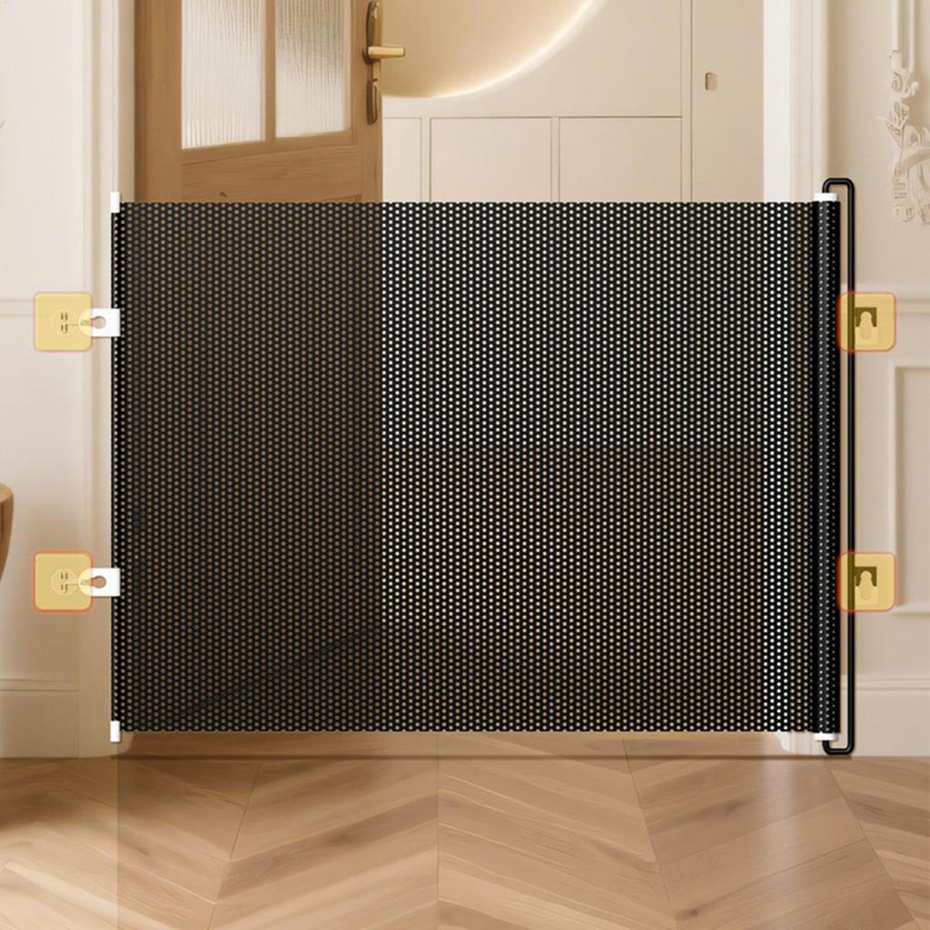 Retractable Dog Gate Kitten Safety Barrier Cat Safety Door Barrier for Home Apartment Office Doorways Hallway Stairs Kitchen
