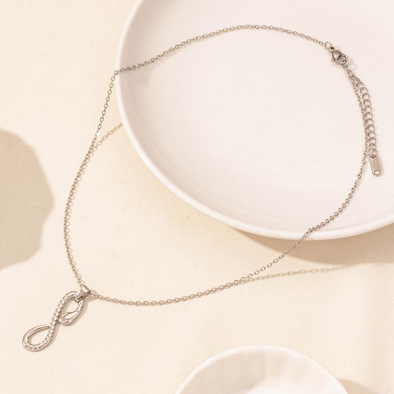 

New Ladies Snake Necklace Stainless Steel Stylish Animal Pendant Necklace Statement Simple Style Fashion Women Birthday Jewelry