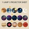 Mini Lámpara Proyector Tierra Luna Luz de Proyección de Estrellas Proyector de Planetas Atmósfera de Fondo Luz Nocturna LED para Decoración de Pared de Dormitorio