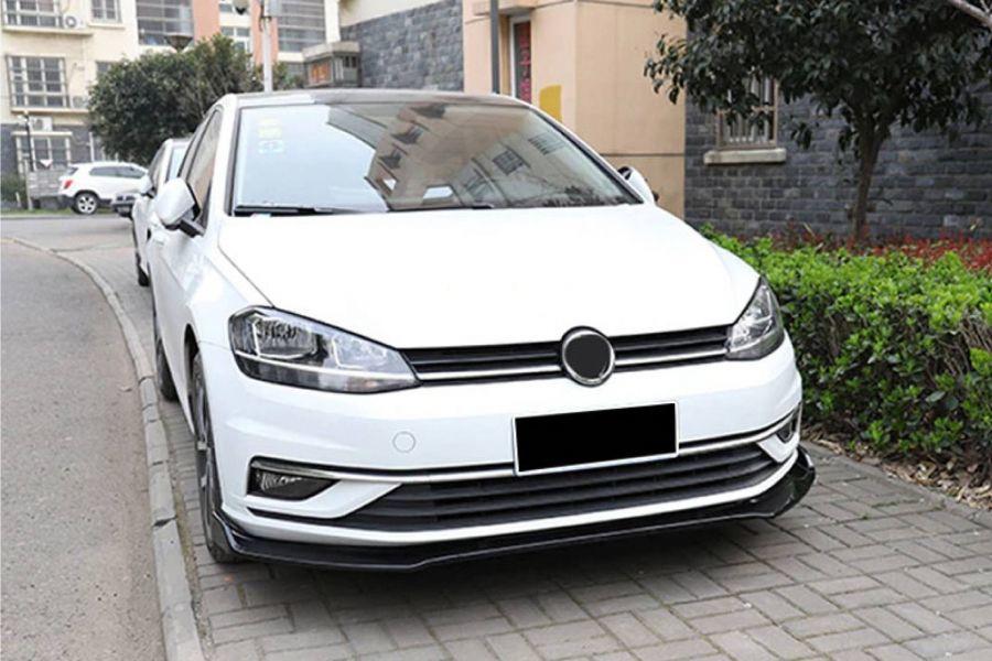 

Накладка на передний бампер ЛИП (2017-2020, ABS-пластик) для Volkswagen Golf 7/E-Golf