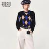 Teenie Weenie Women's Plaid Knit Cardigan