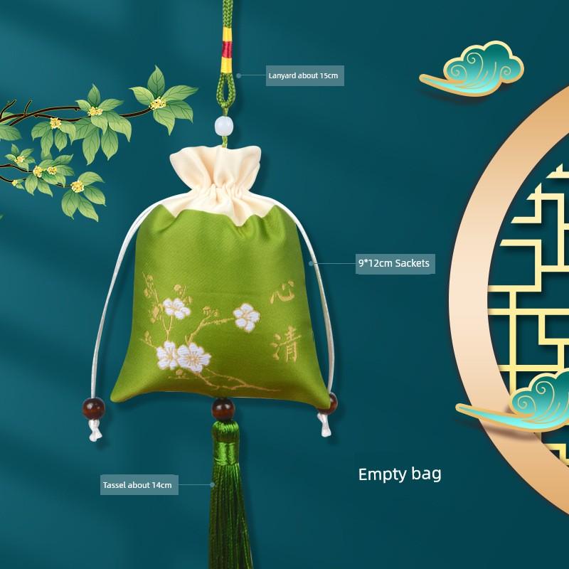 Dragon Boat Festival Sachet Perfume Bag Bag Bag Handmade DIY Pendant Mosquito Repellent Bag Argy Wormwood Chinese Ancient Style Pouch Embroider Empty