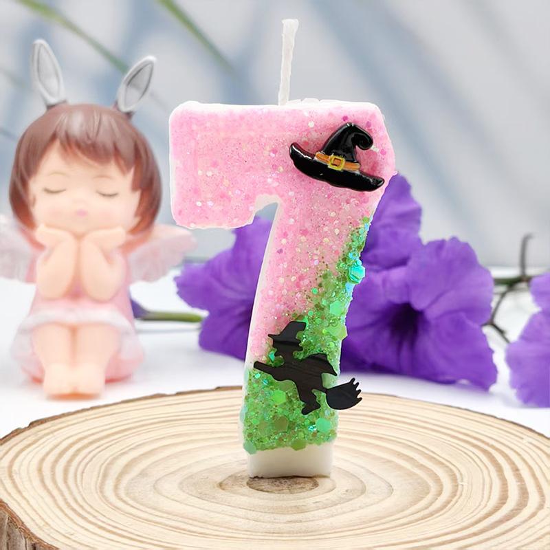 Witch Digital Candles and Digital Specifications Are Complete and Niche Exquisite Creative Design Birthday Cake Atmosphere