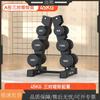 Rubber-Coated Fixed Dumbbell & Rack Sets