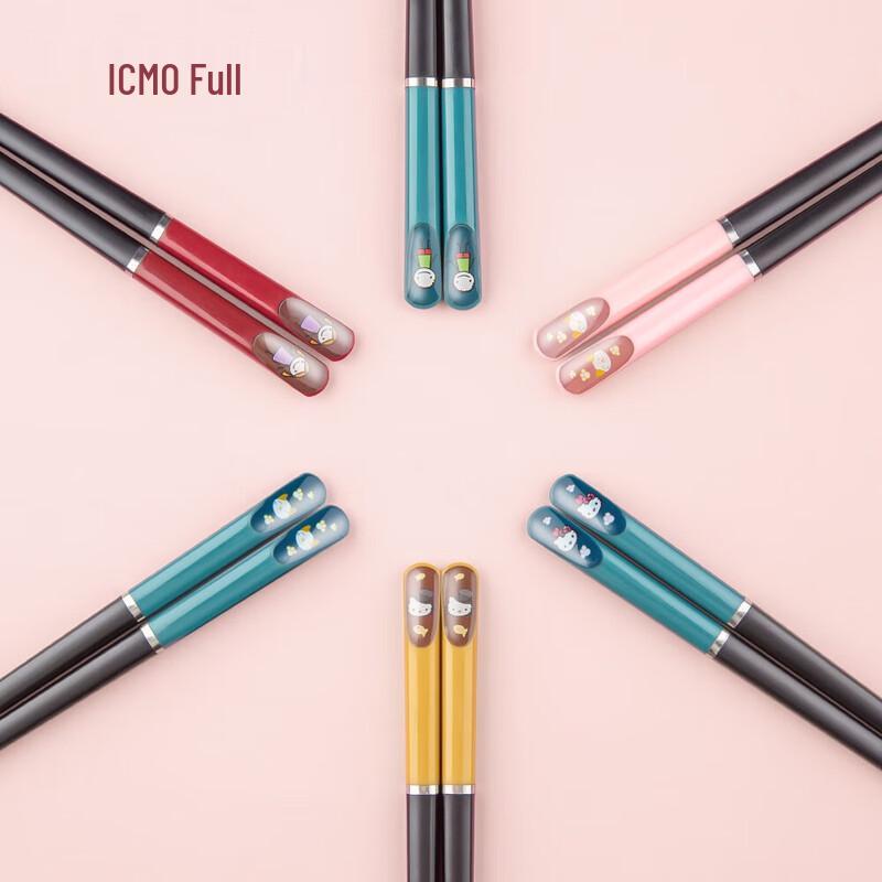 Kemandu Kids Cartoon Alloy Training Chopsticks