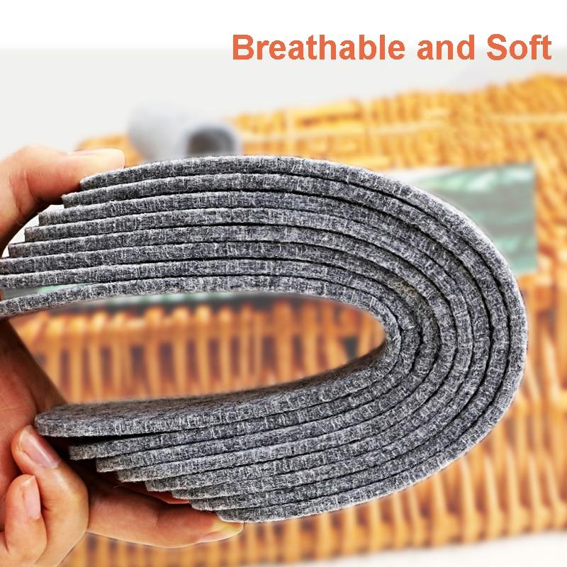 1 Pereche Branțuri Termice din Feutru de Lână Îngroșate Calde pentru Pantofi Bărbați Femei Respirabile Prietenoase cu Pielea Pad Pantof