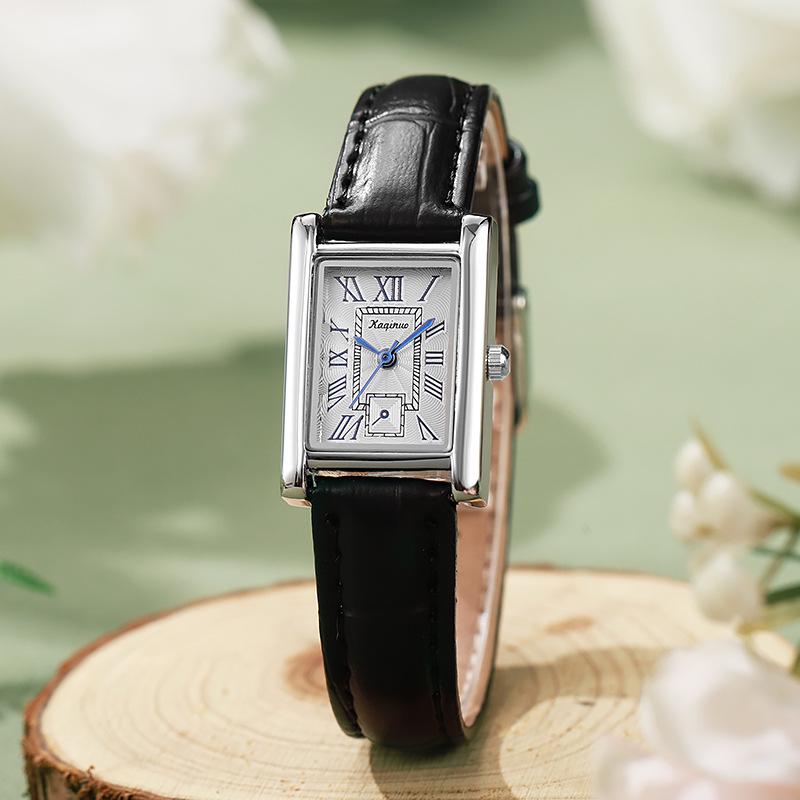 New Bestseller Women's Quartz Watch - Elegant Leather Strap, Simple High-End Design for Students and Fashion Enthusiasts