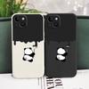 Paint Panda Phone Case For iPhone 15 14 13 12 11 X XR XS SE2 SE2020 8 7 6 6S Plus Pro Max Mini Silicone Cover