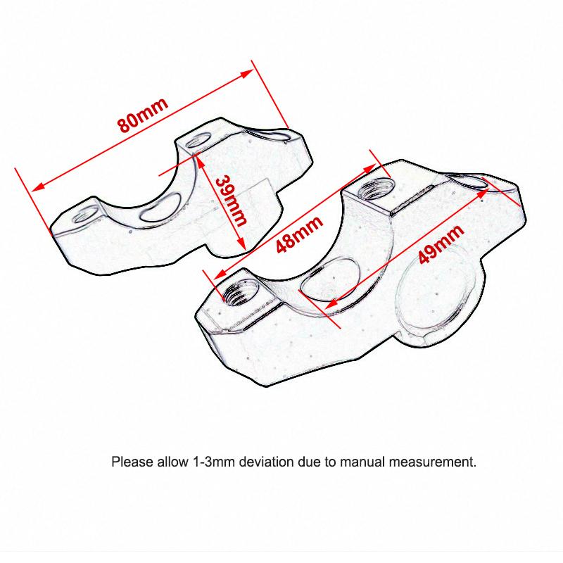 For BMW S1000R Motorcycle Accessories Handlebar Riser Drag Handle Bar Clamp Extend Adapter S1000R S 1000 R S 1000 R 2014-2018