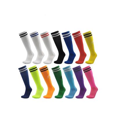 2 Pairs of Adult Football Socks, Men's Long Non Slip Knee High Socks, Student Training, Competition Sports Thin Socks