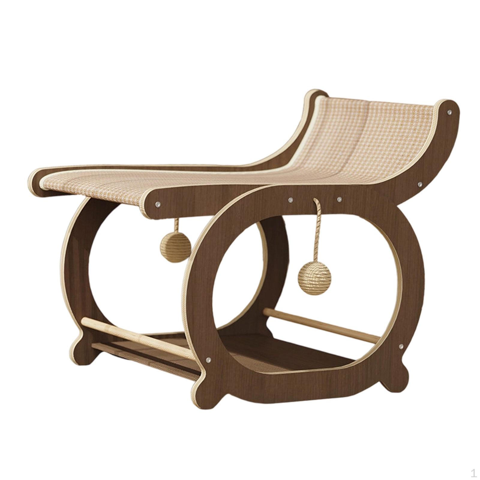 

Кошачий диван с когтеточкой и вентилируемой конструкцией для использования в помещении темно-коричневого