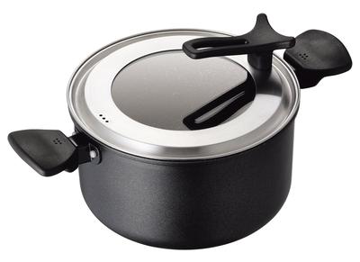 Kai Corporation KHS DW5645 Panela Leve de 22cm com Duas Asas Livre de PFOA e PFOS, Compatível com Gás/Indução, Tampa,