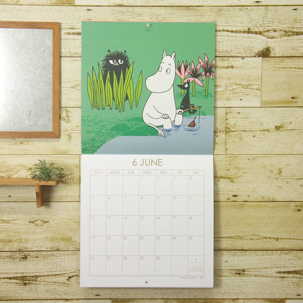 Gakken Staful Moomin 2022 Wall DM12005 Calendar, Square,