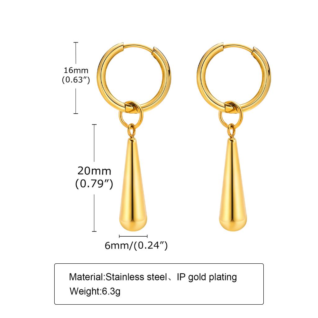 Starfish Drop Dangle Earring for Women, Gold Plated Stainless Steel Beach Sea Earrings, Waterproof Summer Ocean Jewelry