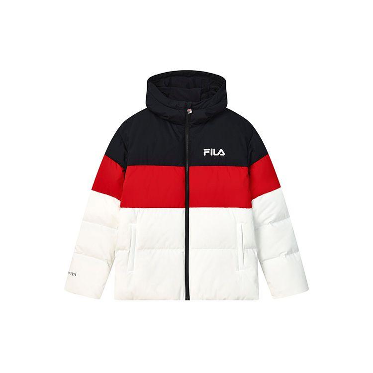 

Fila Повседневная куртка-пуховик с логотипом, теплая, с длинным рукавом, унисекс, стандартная - белая F11U249901F-WT XXL