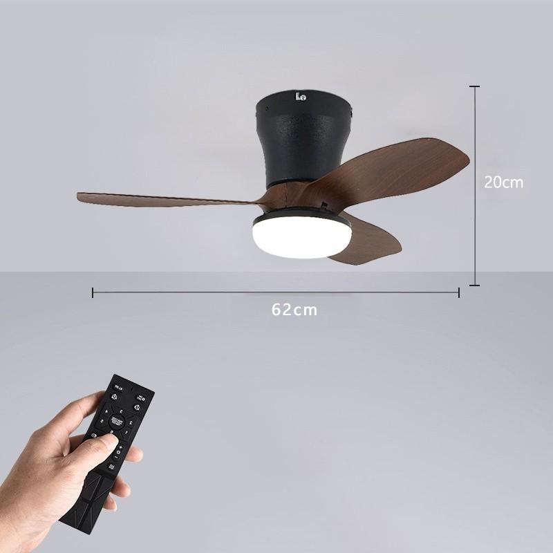 3 Light Colors 6 Speed Adjustable Ceiling Fan Light Kitchen Balcony Fan Lamp Living Room Modern LED Lighting Fan