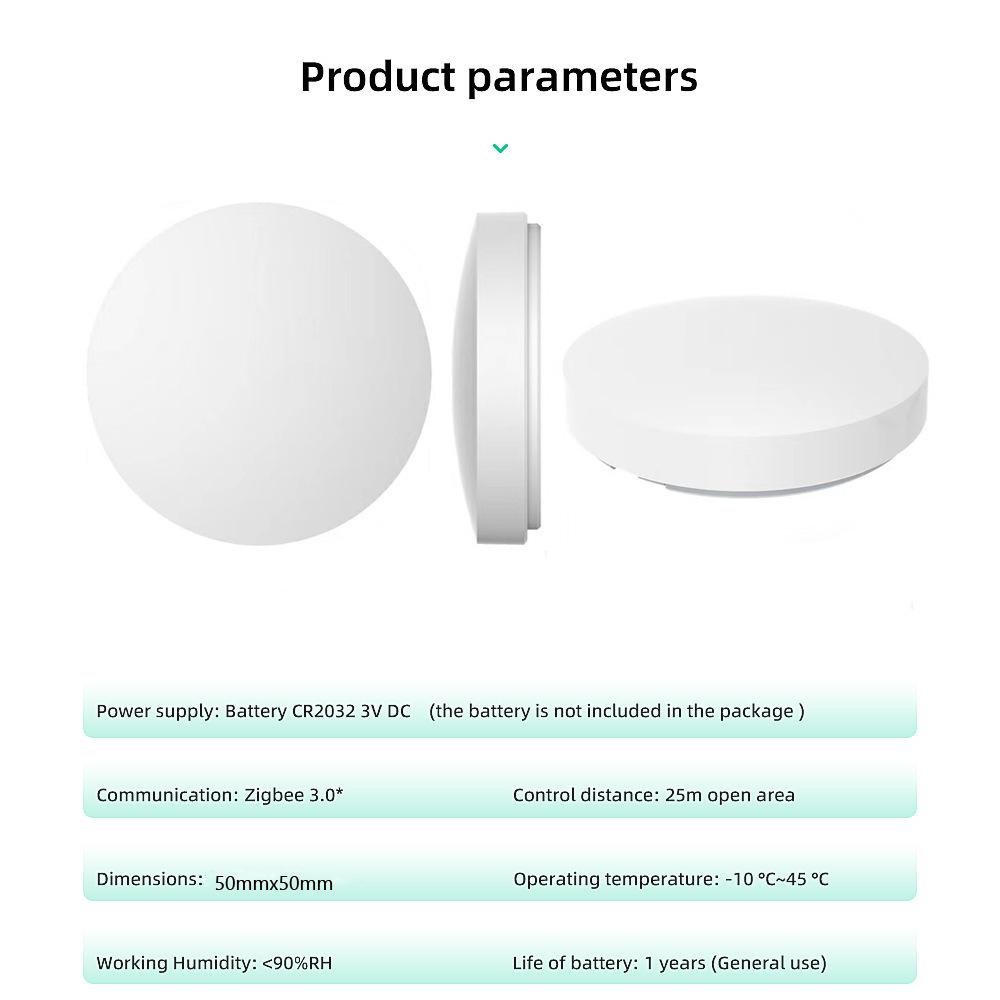 Zigbee Smart Home Wireless Dimming Knob: Graffiti Button Scene Switch