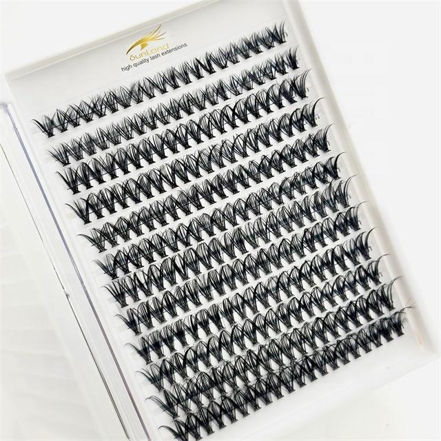 SL WIMPERN 320 Stück Cluster-Wimpern 30D 40D 50D C D Schwung Wimpern-Cluster Mix 8-16mm Einzelne Wimpern DIY Wimpernverlängerungs-Set