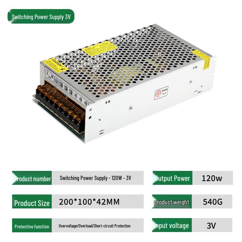 3V DC Switching Power Supply for Security Systems and LEDs, 10A/20A/40A, 24V Transformer