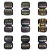 16Pcs Trouts Fishing Spoons Lures Fishing Spinner Metal Hard Baits with Treble Hook Sequins Baits Crankbaits Easy To Use
