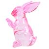 Crystal Standing Rabbit Statue Premium Durability Desktop Ornament Adorable Bunny Decor for Living Room Home Decoration