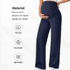 European Maternity Wide-Leg Pants: High Waist, Breathable, Belly Support, Comfortable Fit for Autumn & Winter.