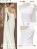 Wedding Mermaid Bridal Long Satin Sexy Backless Dress R-QINYUER Dress, White, Pre-wedding Dress, After-party Dress, Dress, Sleeveless, Dress, Dress,