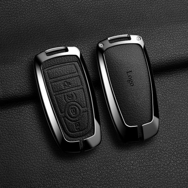 Pu Leather Car Key Cover for Ford Vehicles Focus/ Fiesta/EcoSport/Mondeo/ Kuga/ Edge