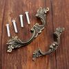 DRELD Antique Furniture Handle Vintage Cabinet Knobs and Handles Wardrobe Cupboard Drawer Kitchen Pull Knob Furniture Hardware