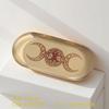 Pentacle Tray Jewelry Storage Tray Oval Tray Napkin Tray Candle Holder Tray for Coffee Table Room