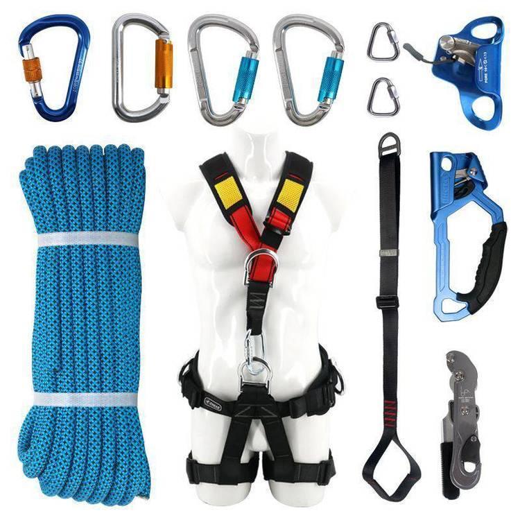 Emergency Self-Rescue Safety Rope Set for Climbing, Rappelling, and Descending Packaging Box