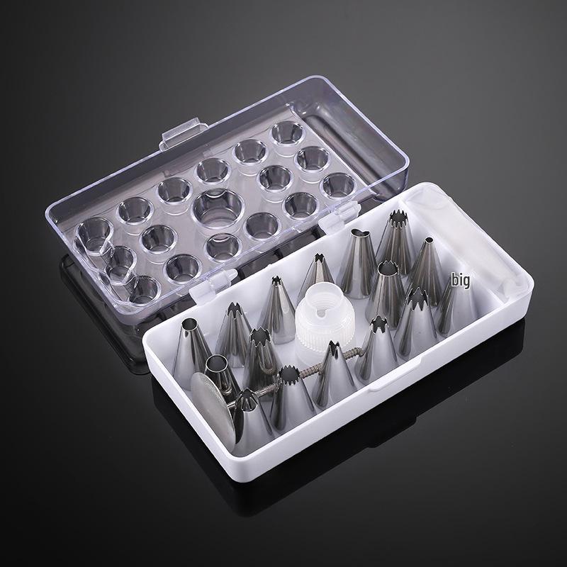 Cake Decorating Rose Cookie Cream DIY Stainless Steel Piping Tip Set 403