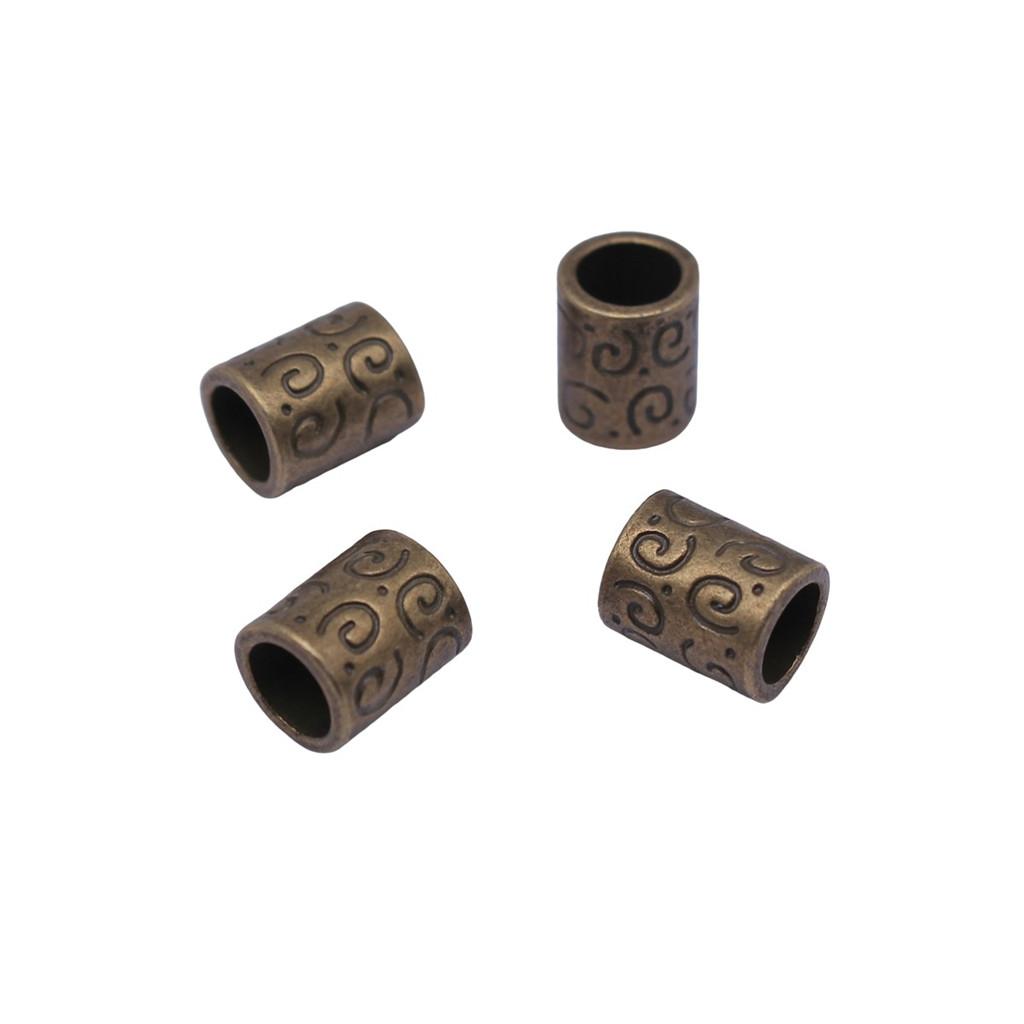 Tribal Pattern Tube Beads Charms Braided Spacer Beading For Jewelry Materials