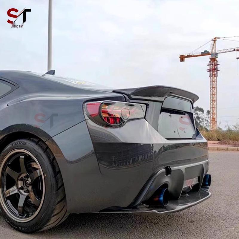 TRD Style Carbon Fiber Rear Spoiler Ducktail for Toyota GT86/Subaru BRZ – Tail Lip Stabilizer