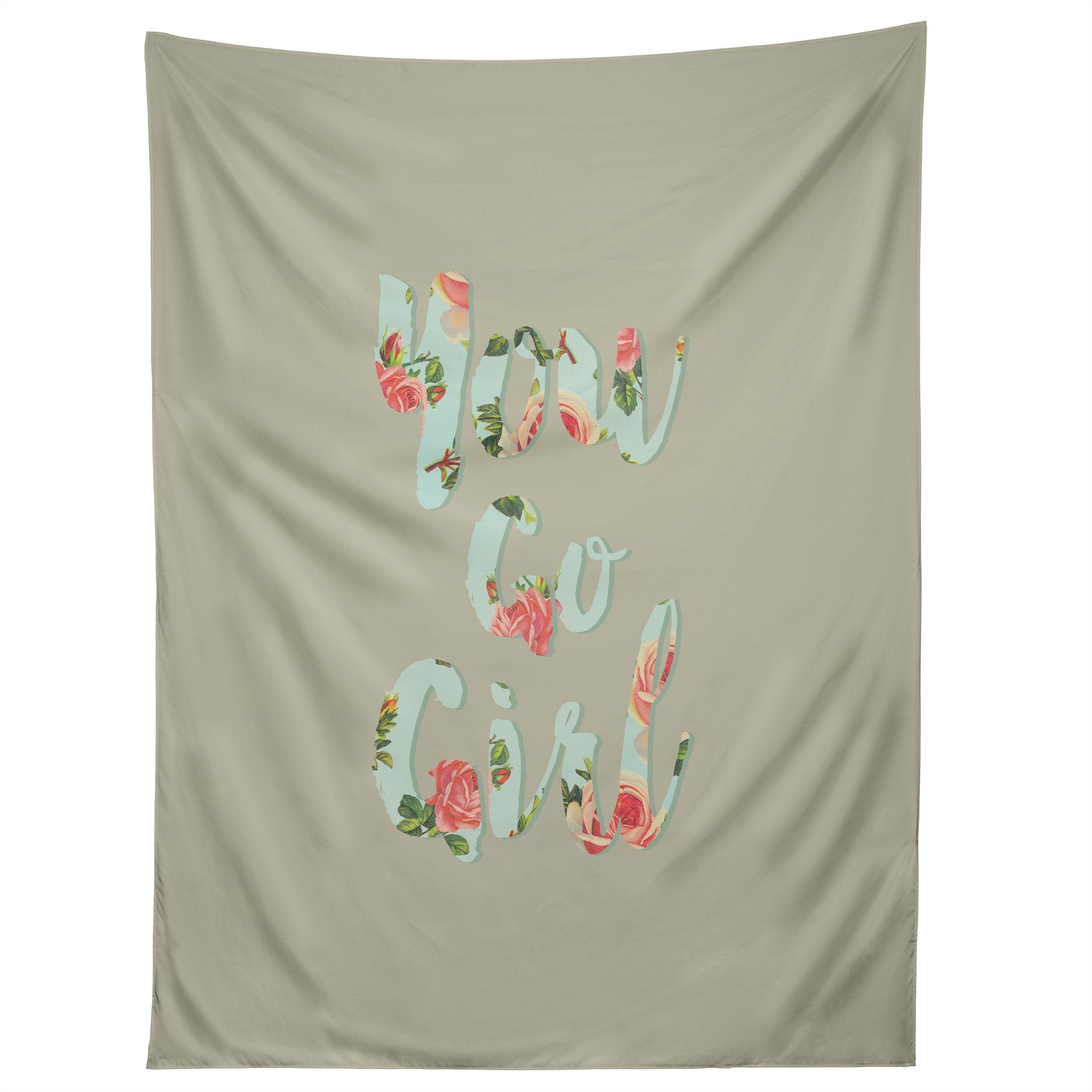 YOU GO GIRL tapestry 75x100