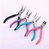 4-piece Jewelry Making Pliers Needle Nose Round Wire Cutting Machine and Curved Nose Pliers Comfortable Handle DIY Craft Toolkit.