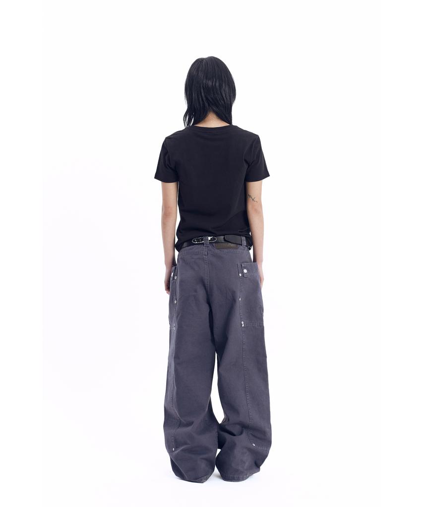 AAKAM Walt Panel Cotton Pants (Navy)