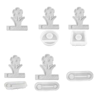 Flower Candle Holder Molds with Tealight Base Mould for Making Candle Holder Tealight Holder  Party Decorations