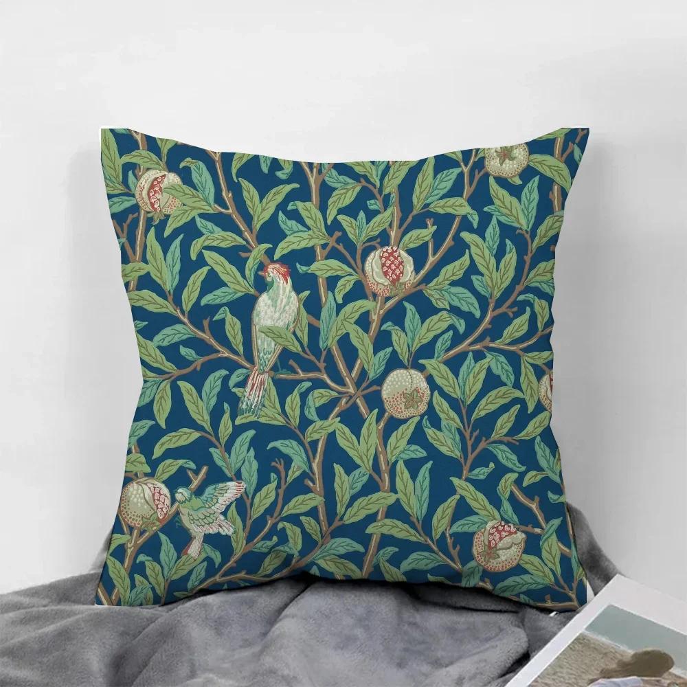BIRD & POMEGRANATE Pillow Cover Lounge Chairs Decorative Pillowcase Short Plush Ornamental Pillows for Living Room Cushions Sofa