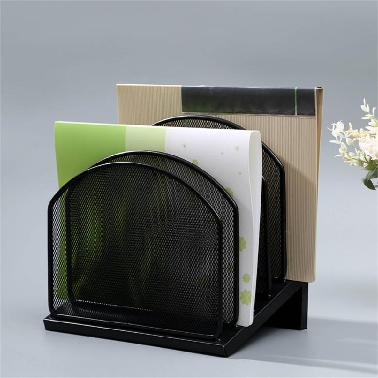 Desk Organizers Vertical File Organizer Metal Rack File Sorter Desktop File Folder Holder Office School Supplies