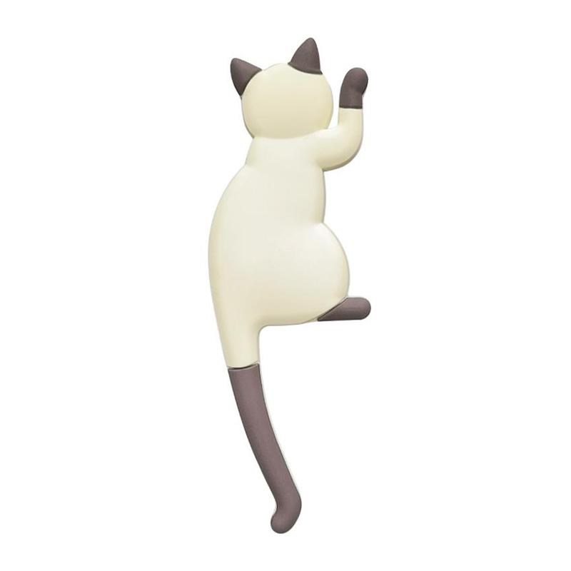 

Милий дизайн кота Магнітний гачок для холодильника, Каваї наліпка на холодильник, Магнітний гачок без перфорації, Магнітний гачок для зберігання